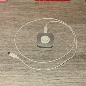 Authentic Oura Size 9 Silver Charging Dock with Cable